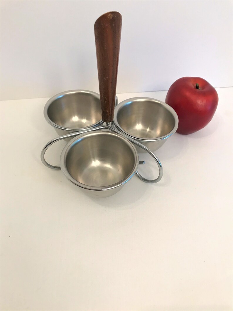 Sauce Holder for Condiments Stainless Steel and Wooden Etsy