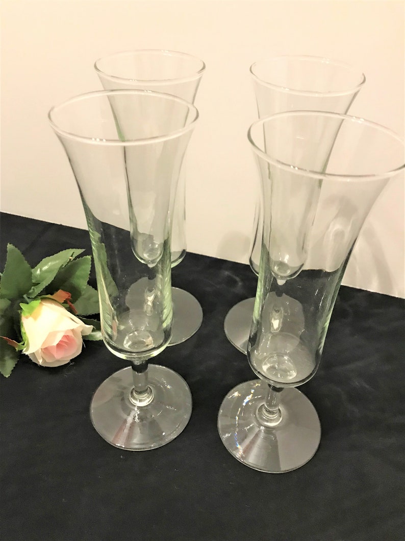 vintage wedding toasting glasses