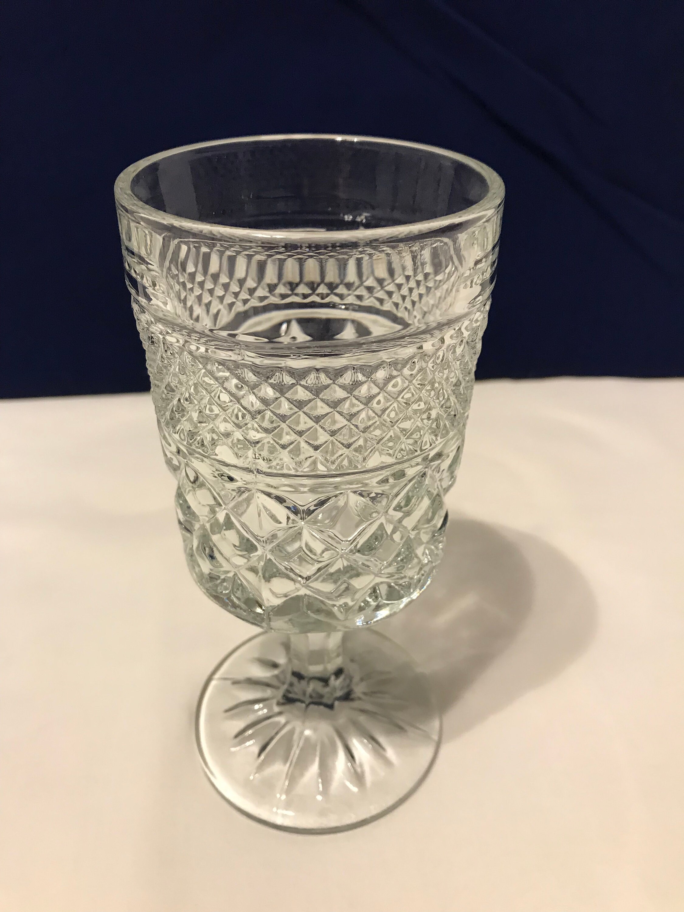 Large Wexford Drinking Glasses Crystal Wine Water Glasses Etsy