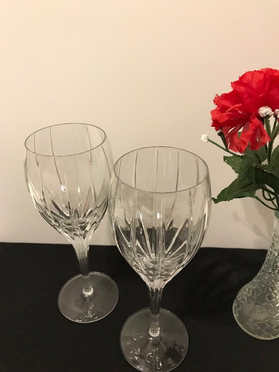 Crystal Wine Glasses Wedding Toasting Glasses Bride And Etsy