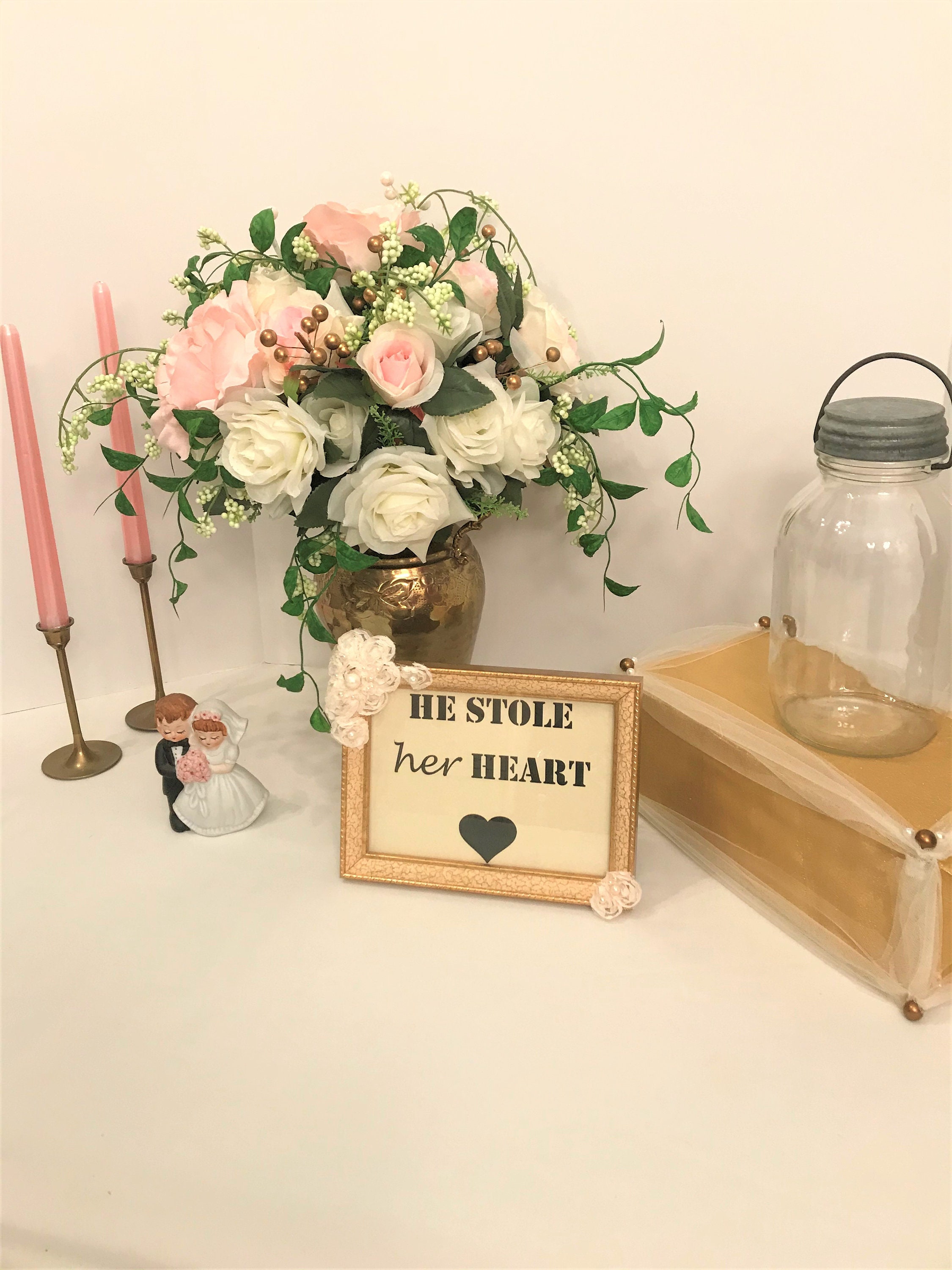 Wedding Table Settings Bridal Reception Table Bride and | Etsy