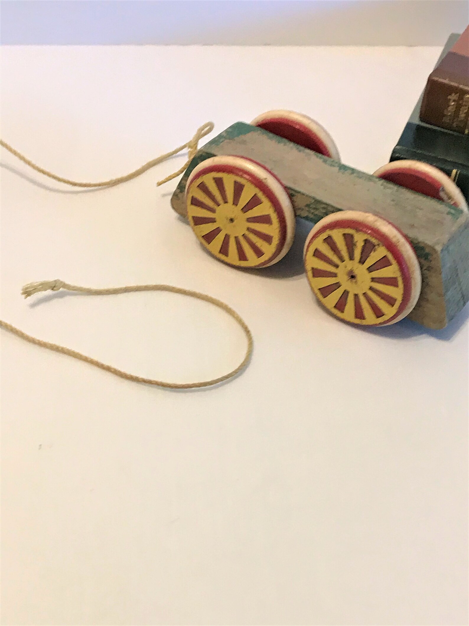 Vintage Wooden Pull Toy Car Child's Old Wooden Pull Car | Etsy