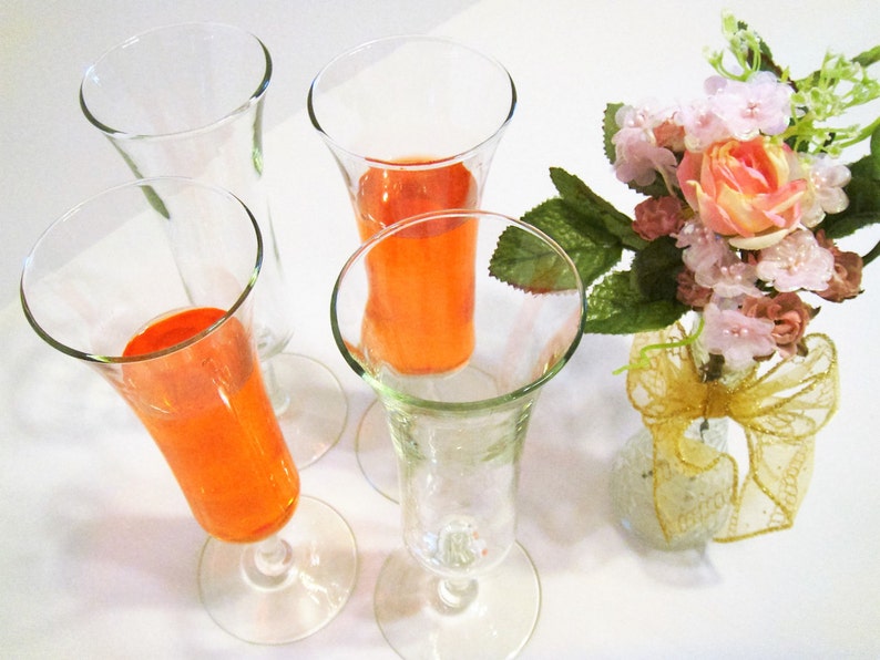 vintage wedding toasting glasses