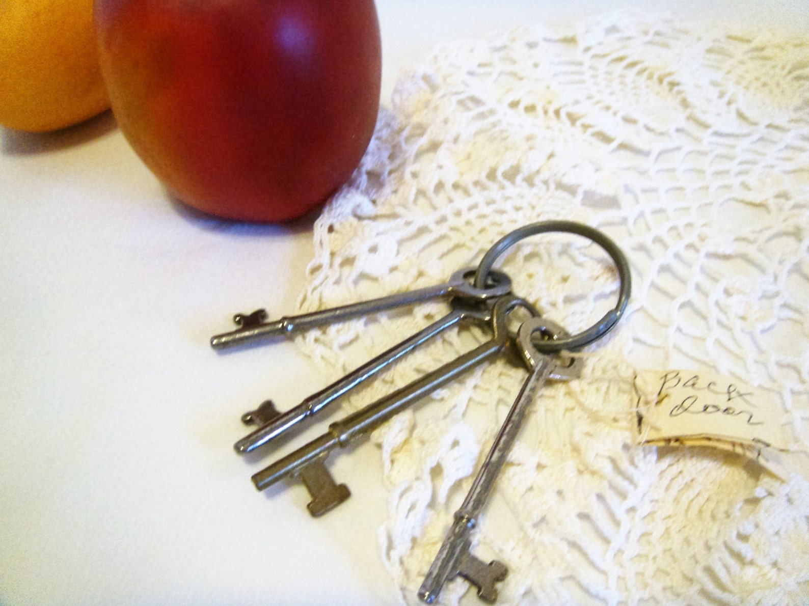 Vintage Skeleton Keys, Key to Her Heart, Old Skeleton Keys, Collectible