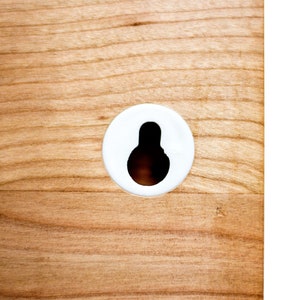 Key board wood Key rack walnut with shelf 6 keychains incl. screws dowels SCHUBICA different colors image 8