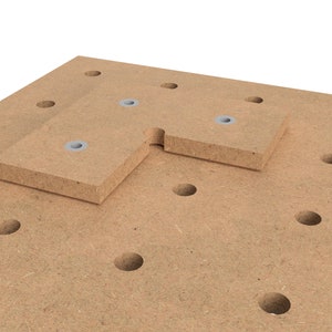 Stophoek geperforeerde roosterplaat werkbank geperforeerde plaat multifunctionele tafel werktafel MDF roosterplaat universele tafel werkbank DIY