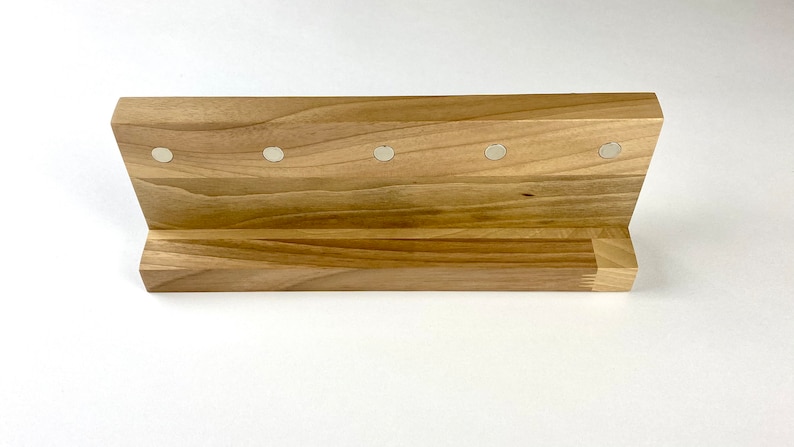 Tastiera magnetica in legno Chiave bar in noce con ripiano Tastiera magnetica con viti tasselli SCHUBICA MAG 206 immagine 4