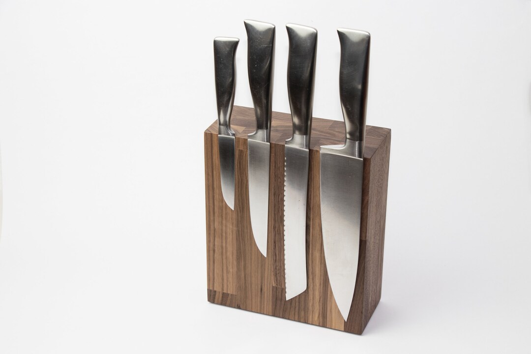 Knife Block Empty Block up to 8 Knives Wooden Block