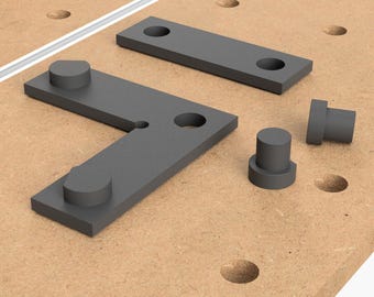Stop for perforated grid plate 20 mm hole size Bench Dogs stop MFT bench hook multifunctional table workbench Bench Stop perforated plate
