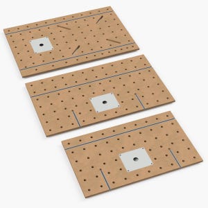 Freesplaat werkbank MFT frees geperforeerde plaat multifunctionele tafel werktafel MDF klemplaat universele tafel werkbank DIY