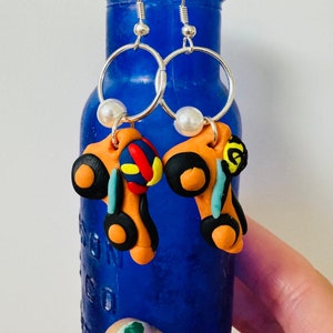CUSTOM F1 EARRINGS | Lando Norris Oscar Piastri McLaren earrings | Redbull Ferrari Mercedes Formula 1 earrings
