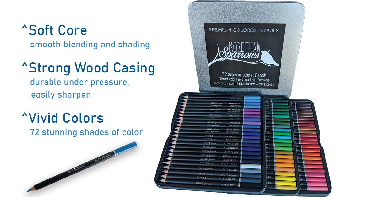 Premium Colored Pencils 72 High Quality Vibrant and Durable Etsy