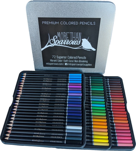 Premium Colored Pencils 72 High Quality, Vibrant and Durable