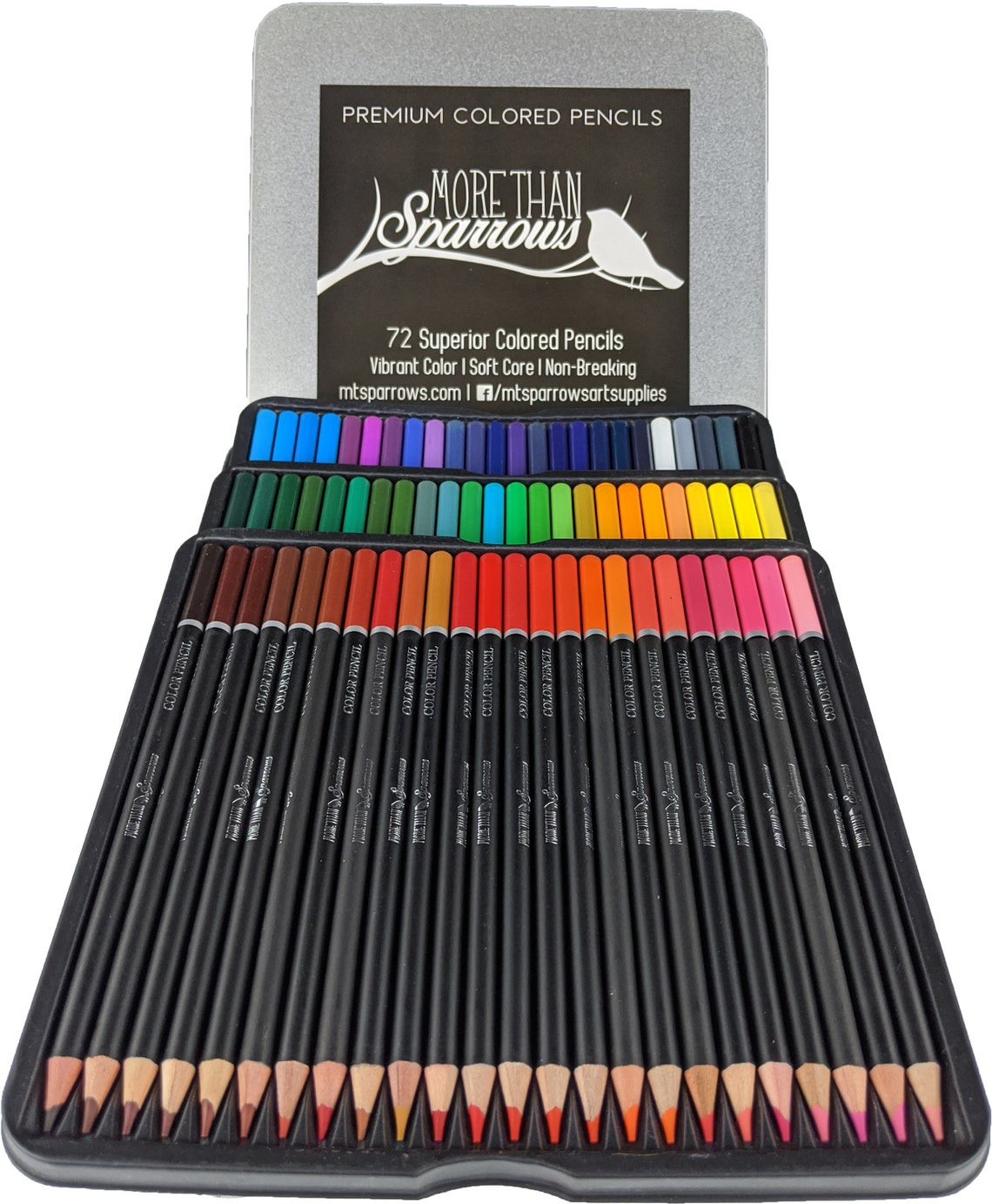 Premium Colored Pencils 72 High Quality Vibrant and Durable Etsy