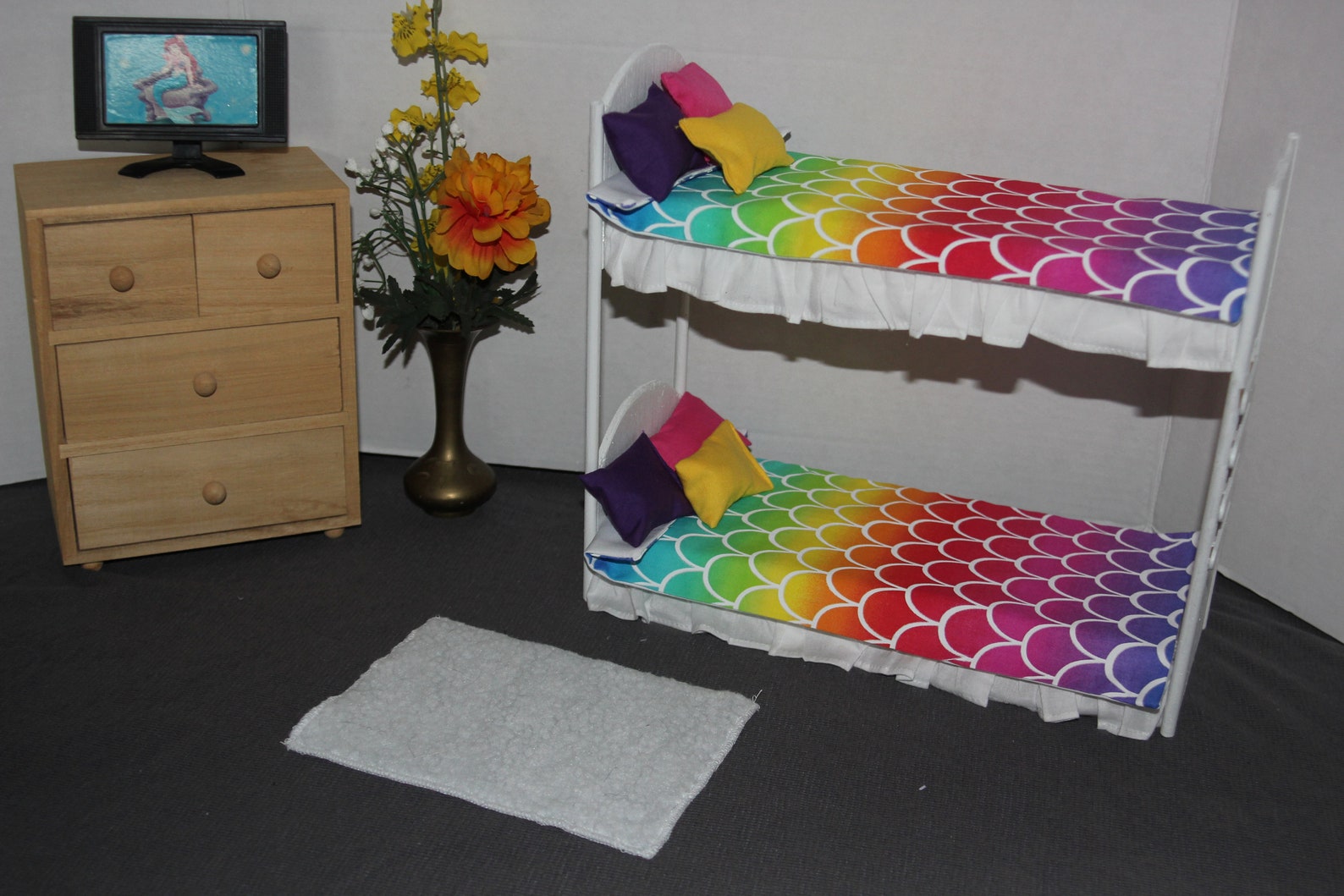 barbie bunk bed with slide