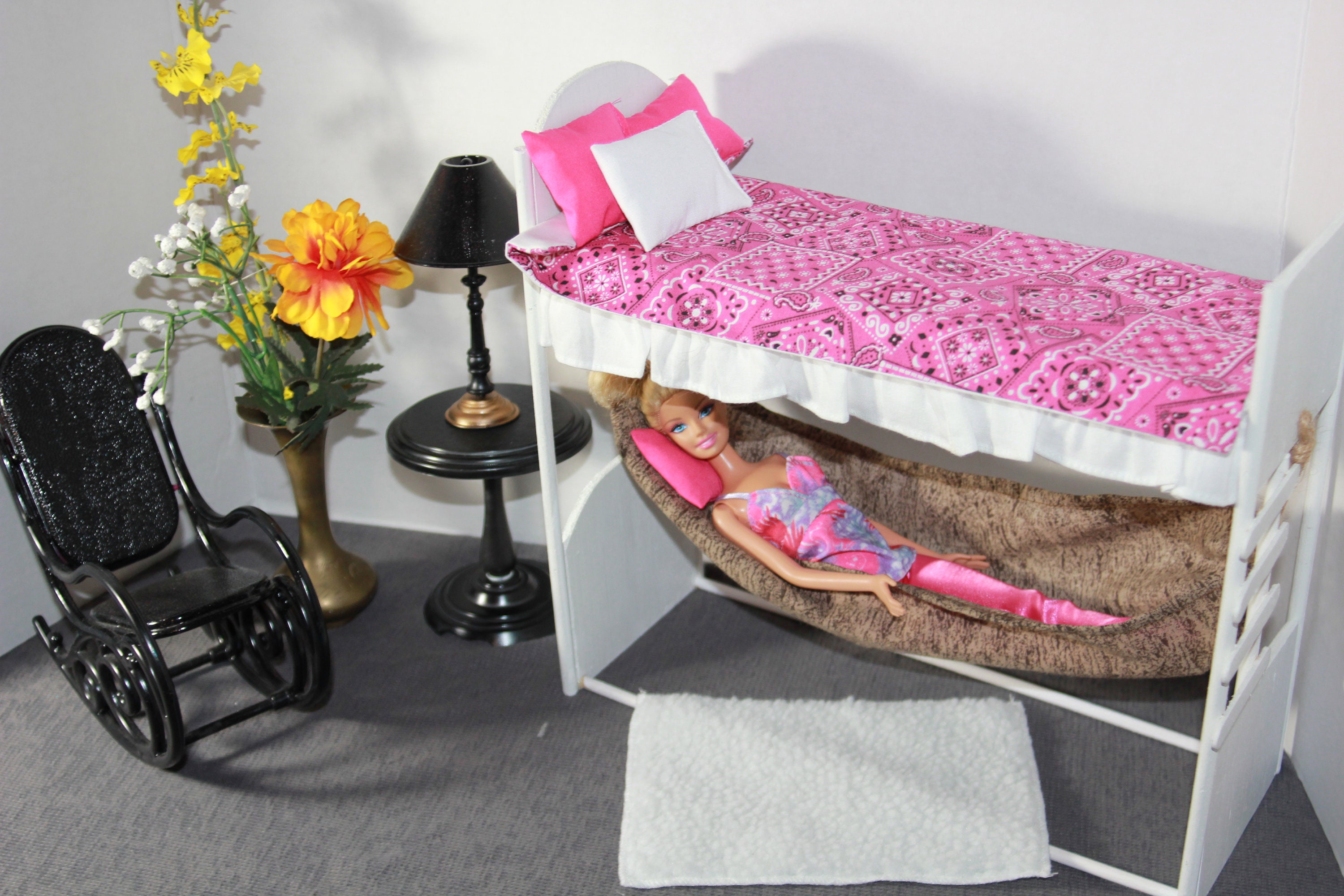 Handcrafted Hammock Bed For Barbie Monster High Action Dolls And Dolls 1 6