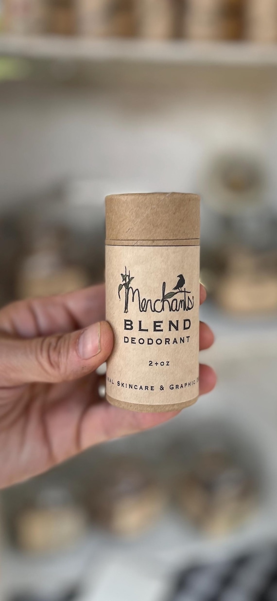 Organic Coconut Oil Deodorant Stick, Merchants Blend Scent, Zero Waste