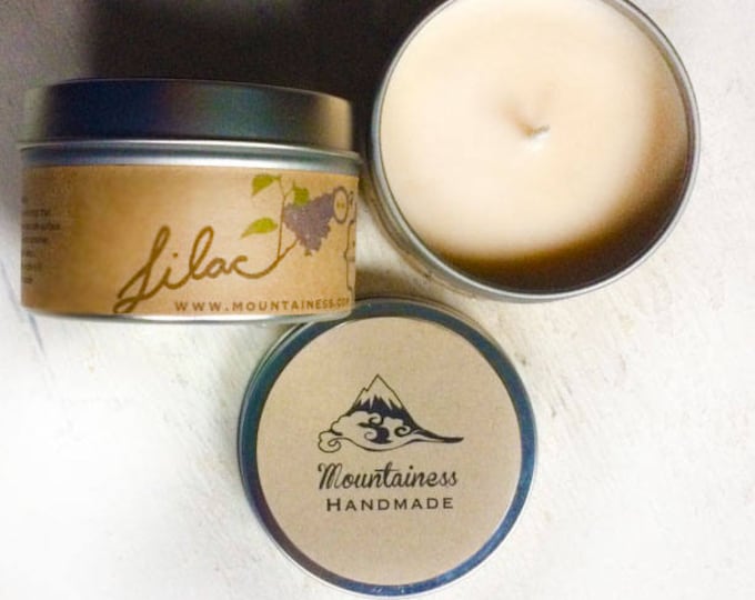 soy candles / lilac soy candle / natural / mom gift soy wax candle / lilac scent / christmas candle / maine made / maine made scented candle