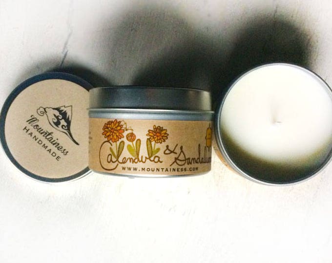 sandalwood gift scented candle / sandal wood soy candle gifts / natural sandalwood  boho candle gift sandalwood scented soy candle