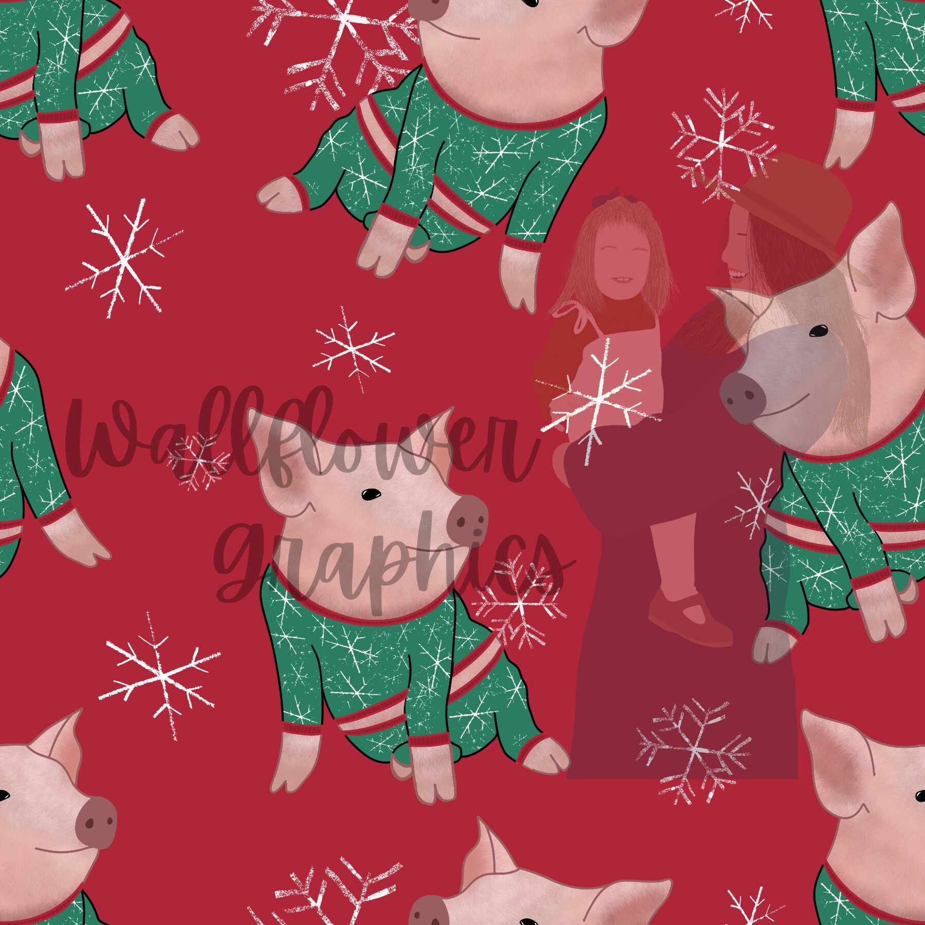 Christmas pig pajamas hotsell