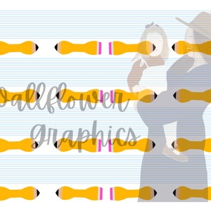 12-1 Bunny Ear Scrunchie Yard File (12 Bunny Ear Scrunchies 5x20)-Pencils and Notebook Paper