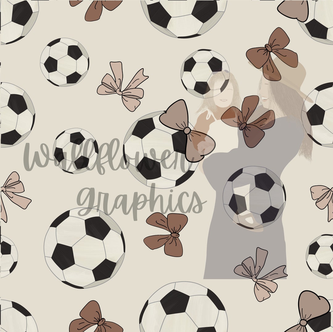 Vintage Soccer Balls and Bows Etsy