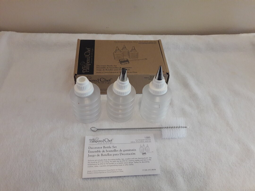 Pampered Chef Decorator Bottle Set 1585 Etsy