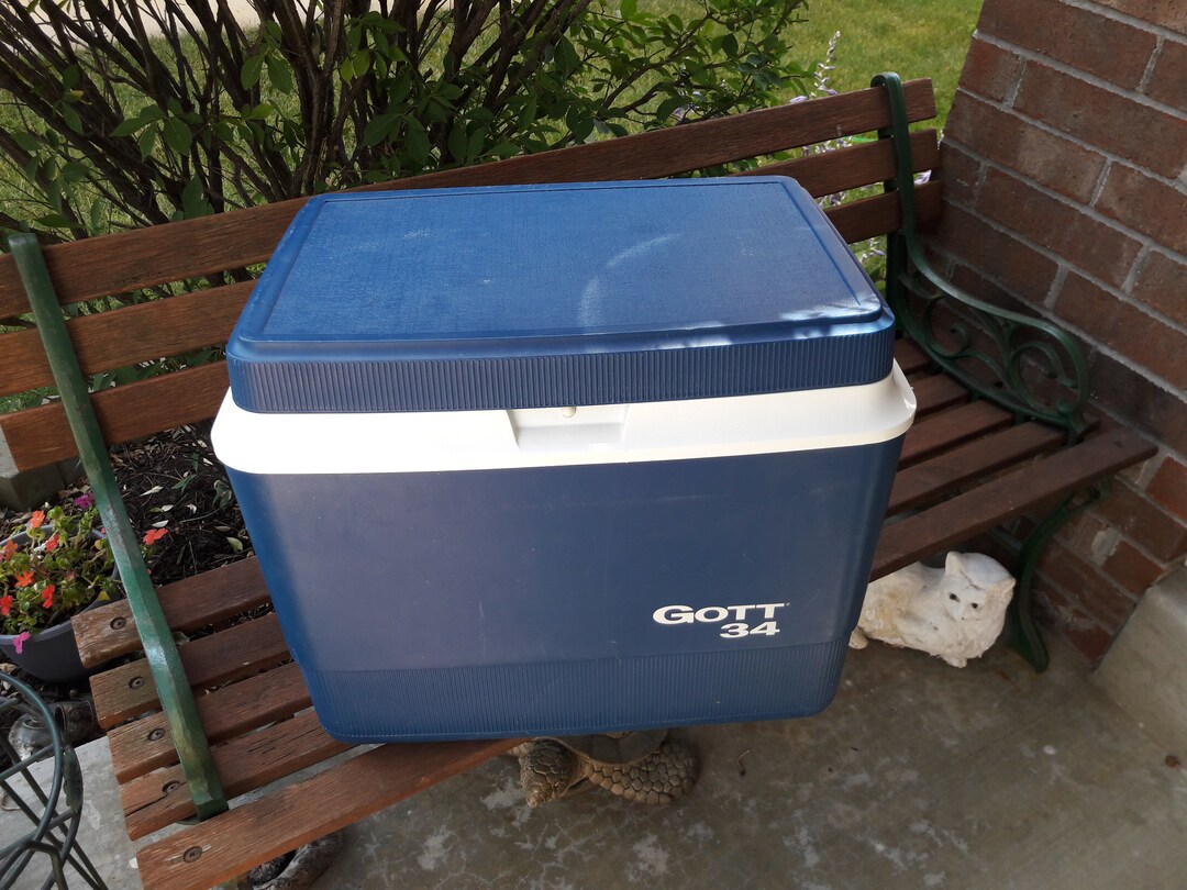 Vintage 1970's Gott Blue Ice Chest/cooler Model 1934 Etsy