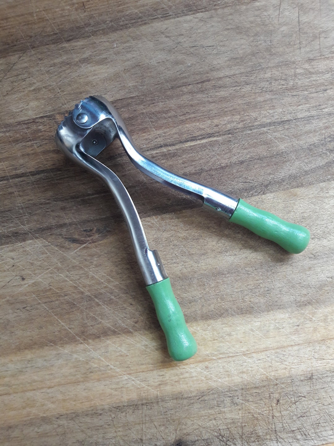 Vintage 1950s Melon Baller Green Wooden Handles Citra Products, Winter