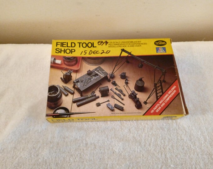 Testors Modelling Tools Vintage 1983 Testors Military Equipment Field Tool Shop 1/35 Model Kit ...