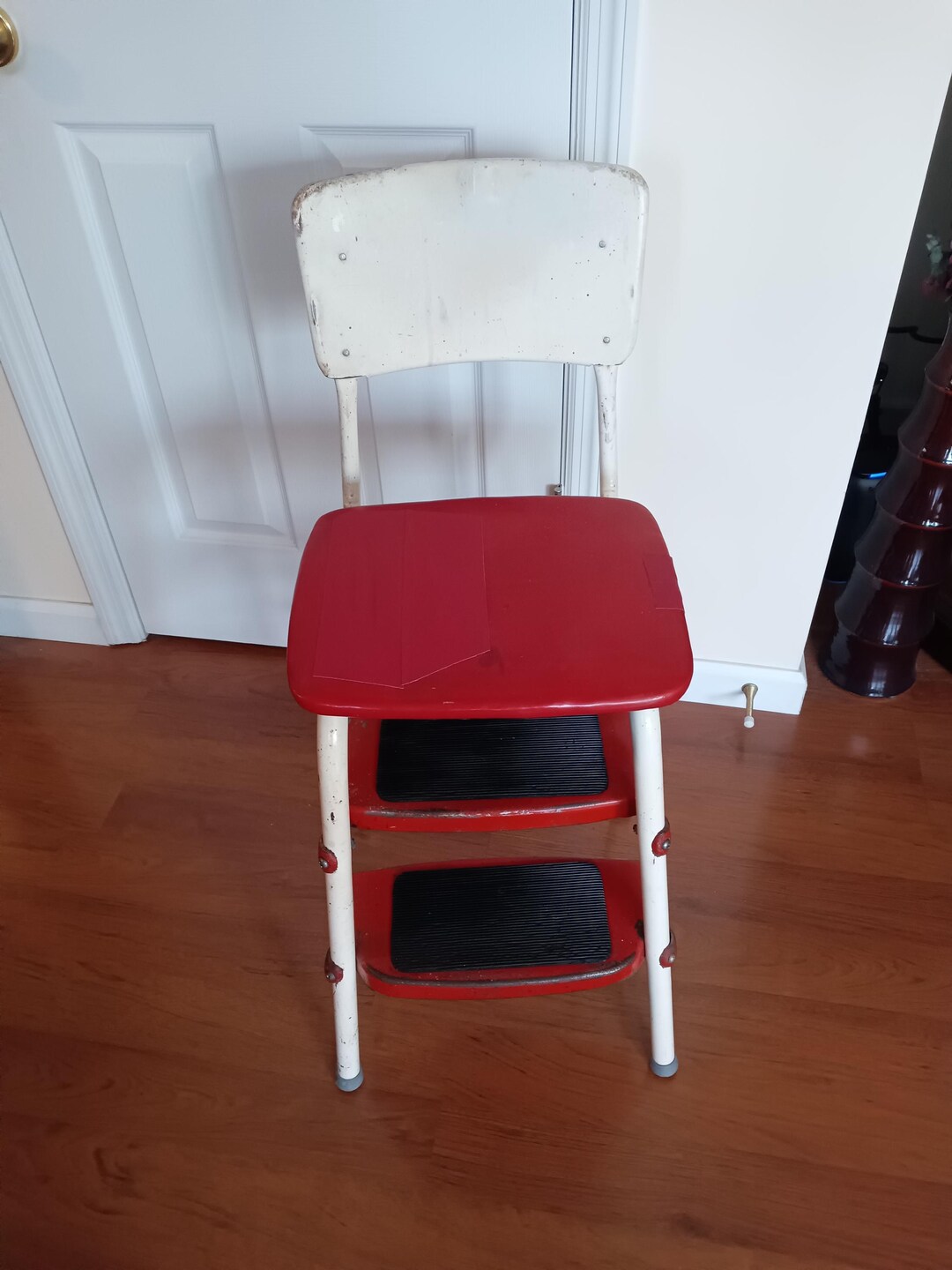 Vintage 1940's First Generation Cosco Metal Kitchen Step Stool With ...