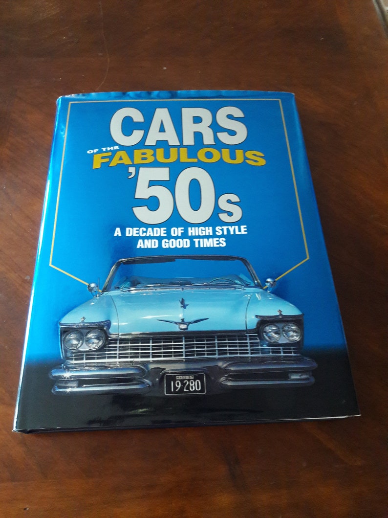 Vintage Books Coffee Table Book Cars Of The Etsy