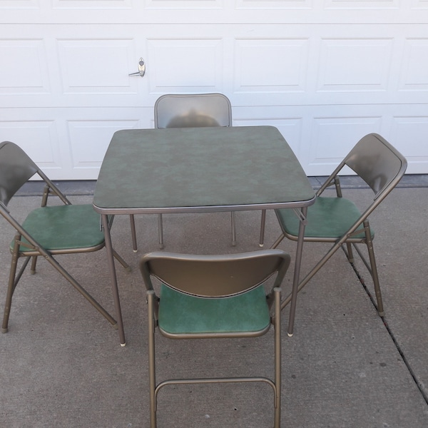 Folding Card Table And Chairs