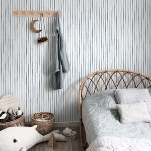 Vertical Stripes Watercolor Removable Wallpaper | Peel & Stick Fabric Wall Decor