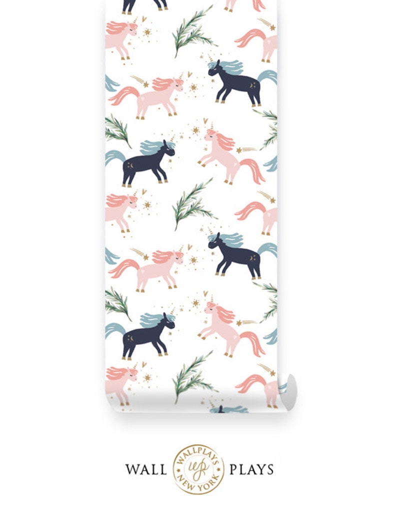 Unicorn Removable Wallpaper Peel & Stick Repositionable Etsy