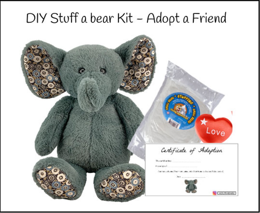 16'' DIY Stuff a Bear Un-stuffed Animal Kit No - Etsy 16'' DIY Stuff a Bear Un-stuffed Animal Kit No - Etsy