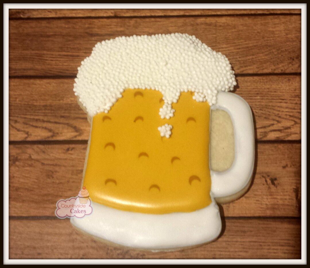 Beer Mug Decorated Cookies 3.5 1 Dozen Etsy