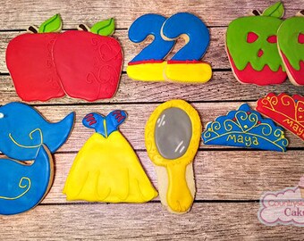 Poison Apple Princess Decorated sugar cookies 3"-1 dozen