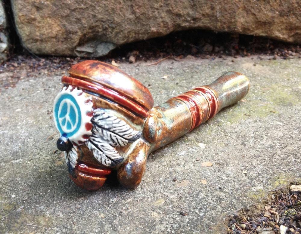 儀式用ピースパイプ ネイティブ・アメリカン・ハンドメイド65cm Native Peace Pipe - Etsy