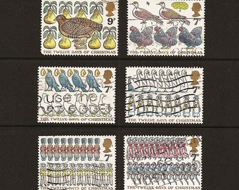 British Stamps Twelve Days of Christmas Collectable Set