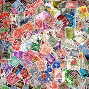 Vintage Worldwide Stamp Collection 1000 all different stamps