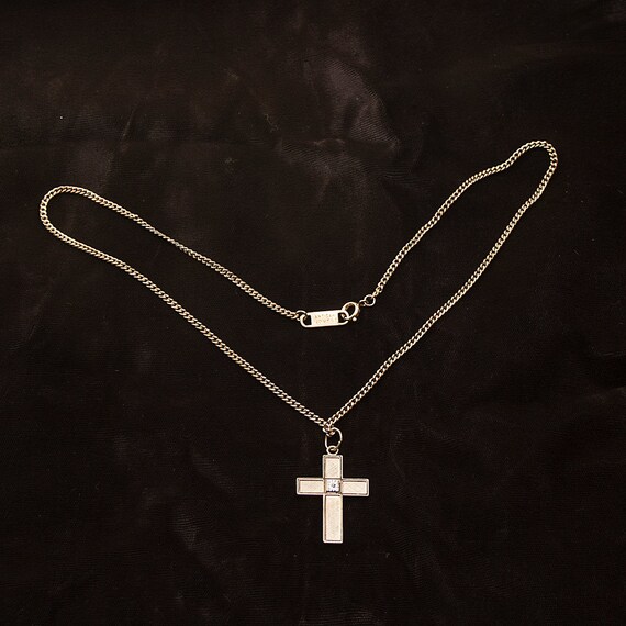 Artisan Classic Diamond Cross Pendant - Ideal for… - image 1