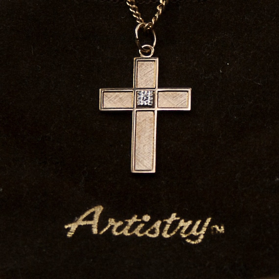 Artisan Classic Diamond Cross Pendant - Ideal for… - image 2