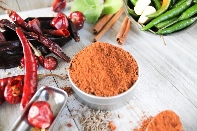 Popcorn Seasoning Set Made With Handblended Spices curry, Chili