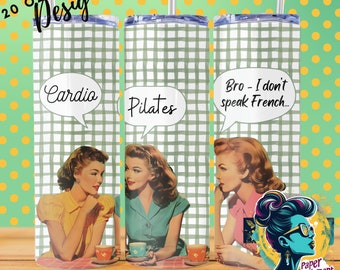 Sassy Sarcastic 1950 Housewife Tumbler Wrap for Sublimation Designs can be used as Mug Wrap or Junk Journal. Use for Cutting Board Design!
