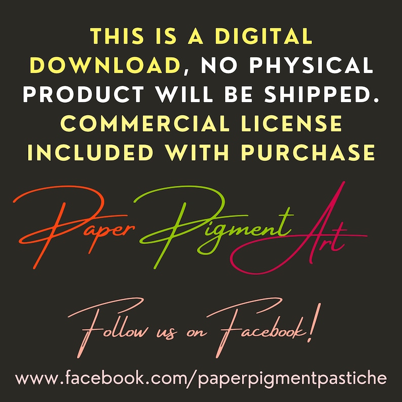 Please note! This is a digital download.  No physical product shipped.  A Link will be sent to your email after purchase,  OR your Etsy account, then Your Account, then Purchase & Reviews.