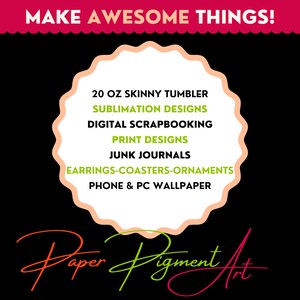Thank you for your support of a small midwestern business!

Make Awesome things!
Find us on Facebook at
www.facebook.com/paperpigmentpastiche