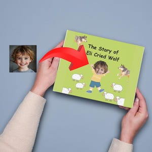 Personalisiertes Bilderbuch für Kinder, Personalisiertes Kinderfotobuch, Einzigartiges Andenken, Geschenk für Kinder, Personalisiertes Bilderbuch, Personalisiertes Babybuch