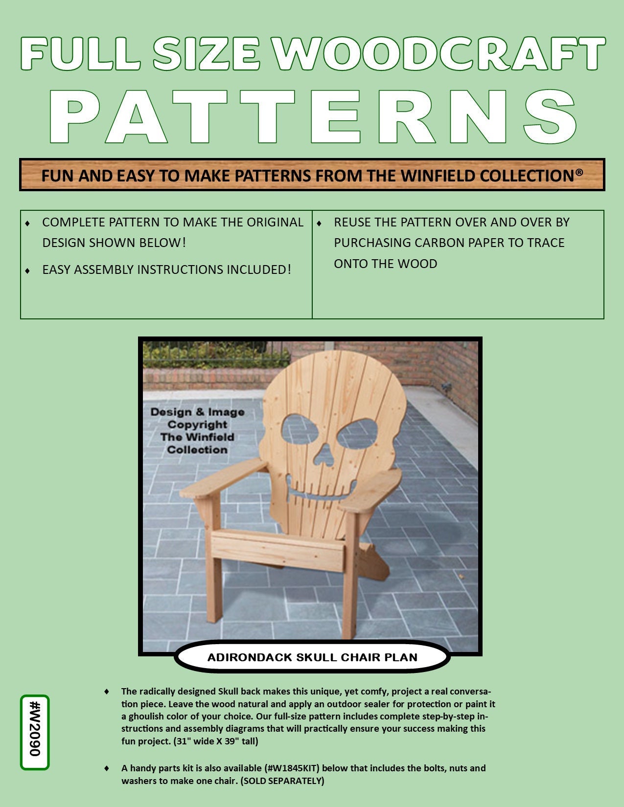 Adirondack Skull Chair Plan