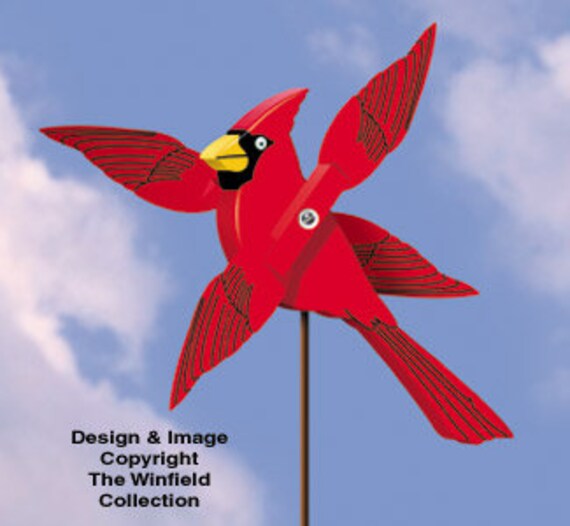 Patterns Only Cardinal Whirligig Pattern - Etsy